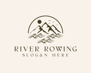 Mountain River Exploration logo design