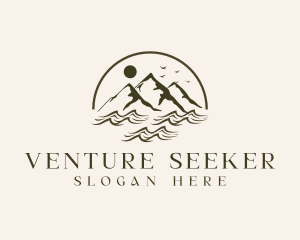 Mountain River Exploration logo design