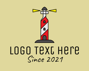 Wine Bottle Lighthouse logo