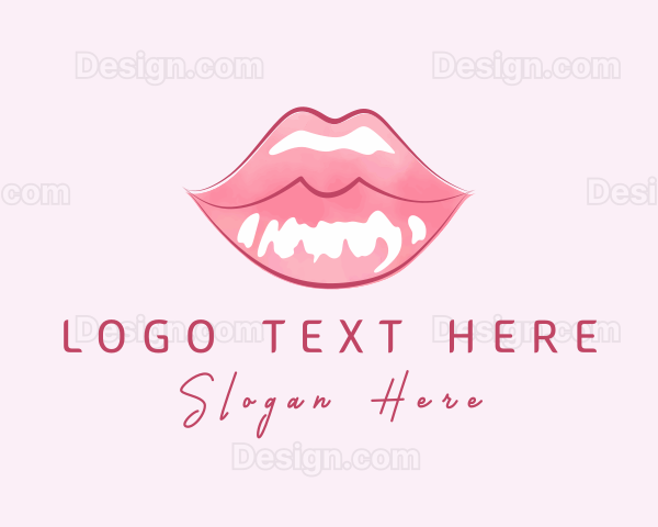 Beauty Cosmetic Lip Gloss Logo