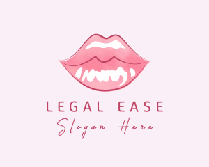 Beauty Cosmetic Lip Gloss Logo