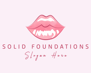 Beauty Cosmetic Lip Gloss Logo
