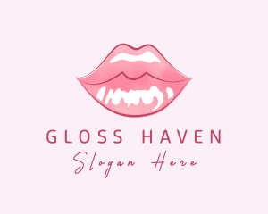 Beauty Cosmetic Lip Gloss logo design