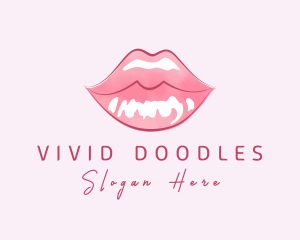 Beauty Cosmetic Lip Gloss logo design