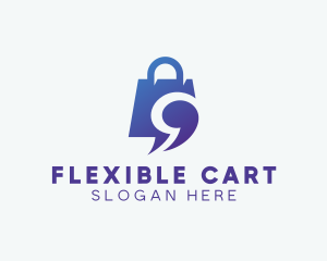 Shopping Chat App logo design