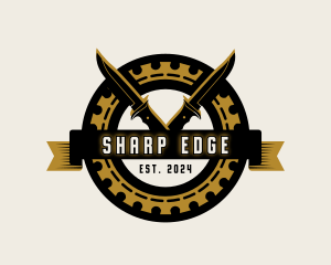 Armory Knife Blade logo design