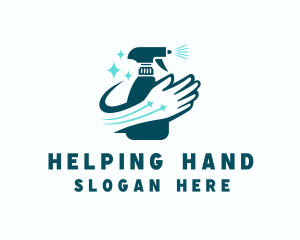 Hand Sanitizer Spray Bottle logo design