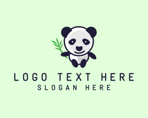 Bamboo Panda Bear logo