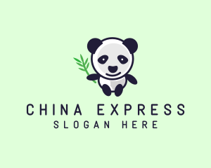 Bamboo Panda Bear logo