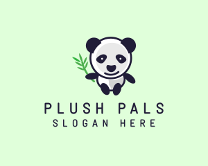 Bamboo Panda Bear logo design