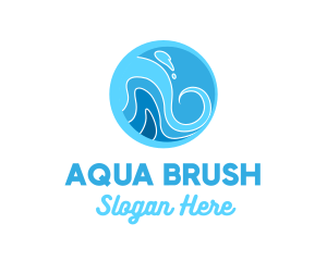 Ocean Wave Beach logo design