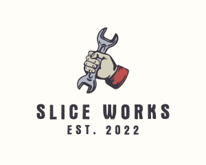 Wrench Repairman Tool logo design