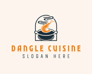 Prawn Soup Cooking logo design