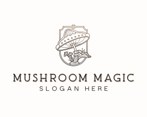 Psychedelic Fungus Mushroom logo design