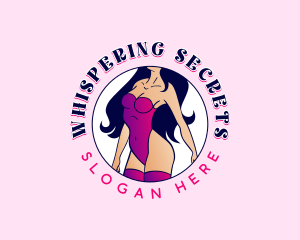 Burlesque Sexy Stripper logo design