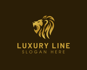 Wild Lion Luxury  logo design