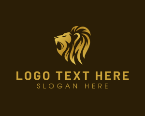 Roar - Wild Lion Luxury logo design