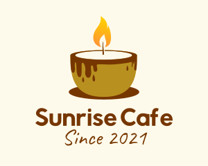 Candle Coffee Cafe logo design