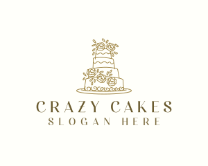 Baking Wedding Cake logo design