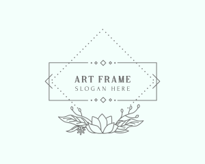 Gardening Flower Frame logo design