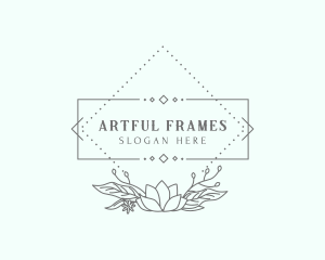 Gardening Flower Frame logo design