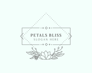 Gardening Flower Frame logo design