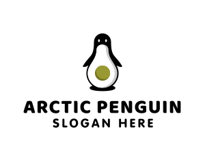 Avocado Fruit Penguin  logo