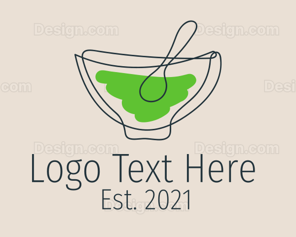 Minimalist Soup Bowl Logo