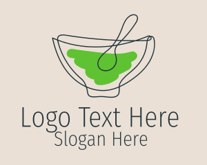 Minimalist Soup Bowl  Logo