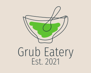 Minimalist Soup Bowl  logo design