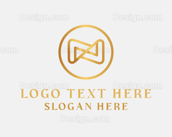 Elegant Infinity Letter N Logo