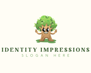 Tree Nature Character logo