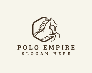 Horse Stallion Polo logo