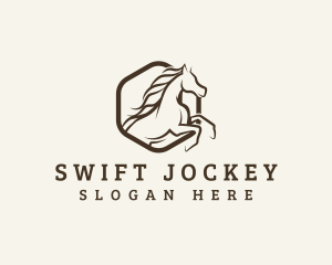 Horse Stallion Polo logo