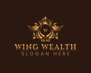 Premium Crown Wings logo design