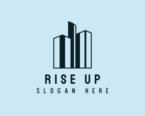 High Rise Tower Buildings logo design