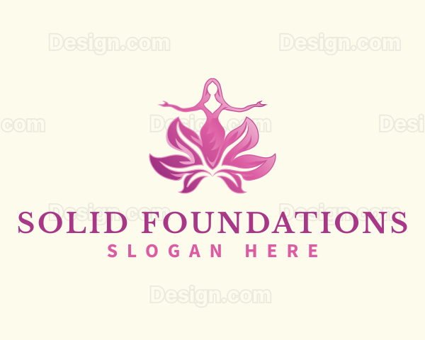 Fashion Flower Lady Logo