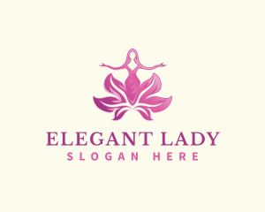 Fashion Flower Lady logo design