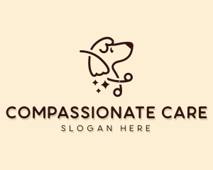 Scissors Dog Pet Care logo design