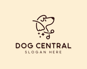 Scissors Dog Pet Care logo design