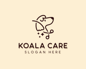 Scissors Dog Pet Care logo design