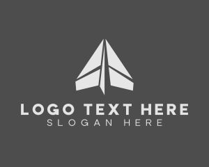 Triangle Paper Plane Travel logo