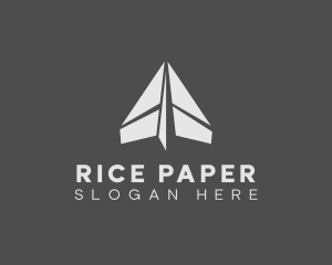 Triangle Paper Plane Travel logo design