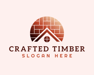 Home Brick Tiling logo design