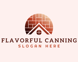 Home Brick Tiling logo design