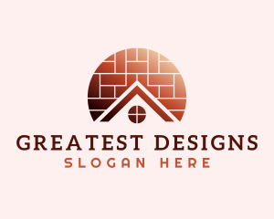 Home Brick Tiling logo design