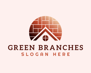 Home Brick Tiling logo design