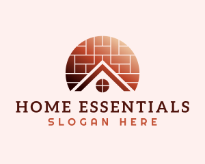 Home Brick Tiling logo design