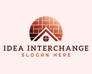 Home Brick Tiling logo design