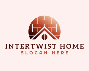 Home Brick Tiling logo design